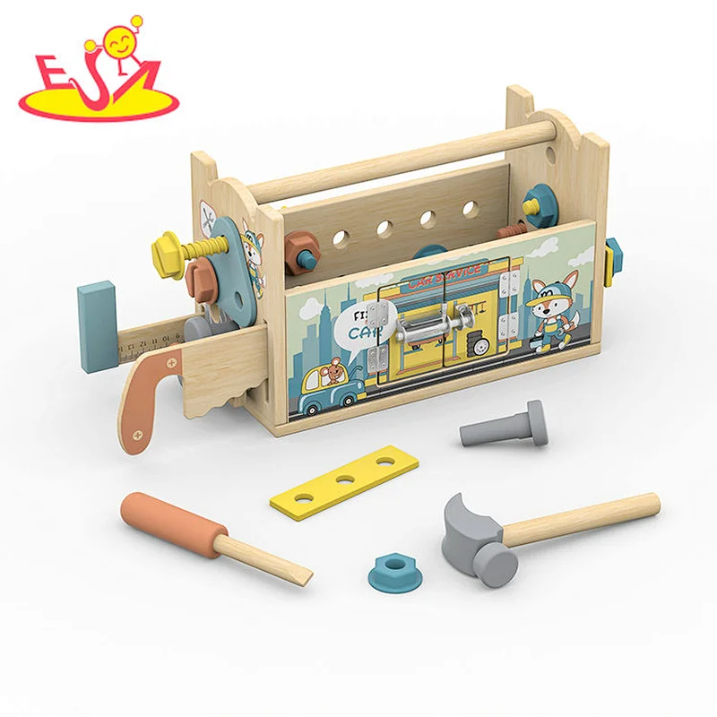 Ultimate Wooden Tool Box Toy Interactive Gears, Locks & Creative Play for Kids STEM Learning Adventure W03D251